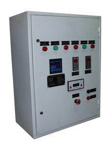 Комплект автоматики котла Е-2.5-14Г Комплект автоматики котла Е-2.5-14 Г, предназначен для автоматизации парового котла Е-2.5-14 Г - топливо: газ-мазут. Автоматика обеспечивает защиту котла, отсечку топлива при исчезновении напряжения питания и при отклонении технологических параметров от нормы, а также автоматический розжиг и регулирование.